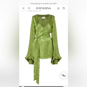 Rat and Boa Harlequin dress